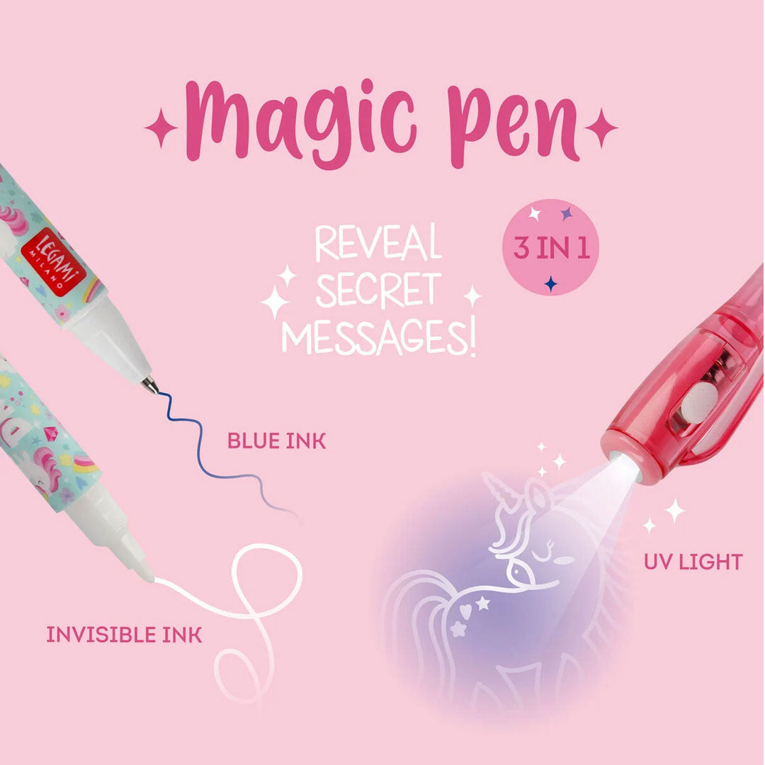 Legami Invisible Magic Ink Pen Unicorn