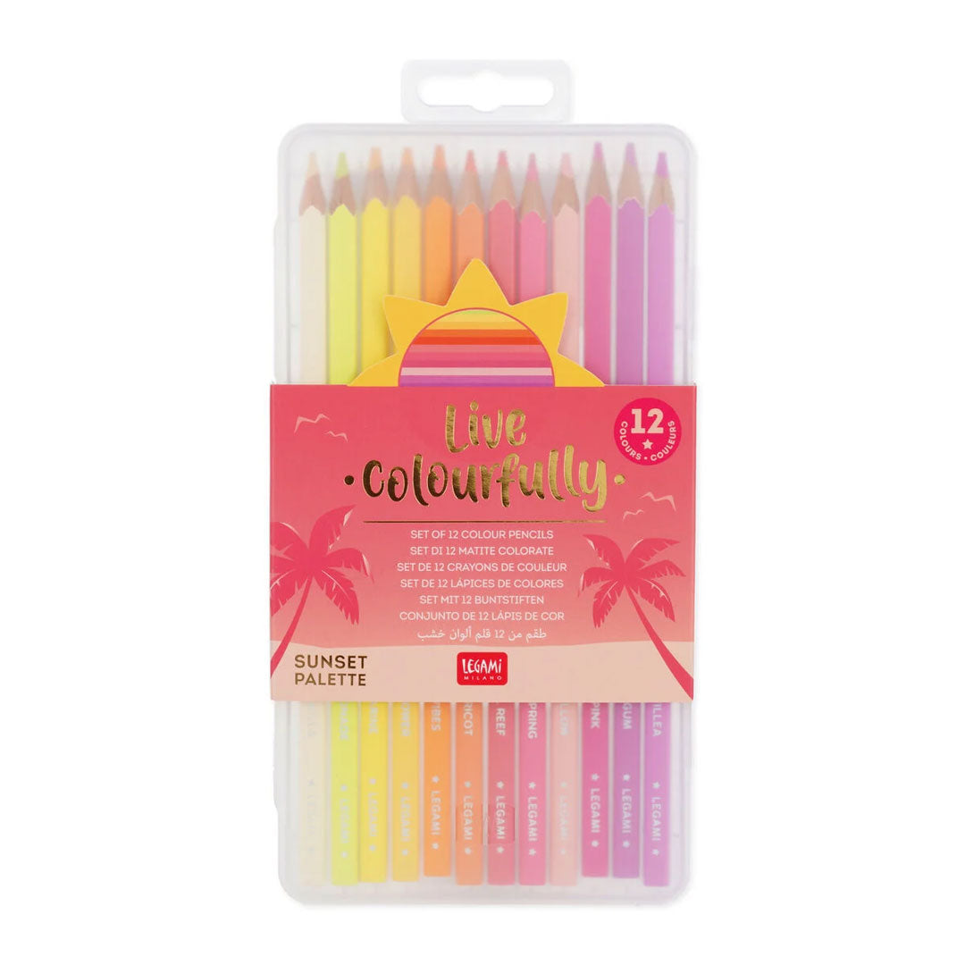 Legami Live Colourfully Colouring Pencils Set of 12