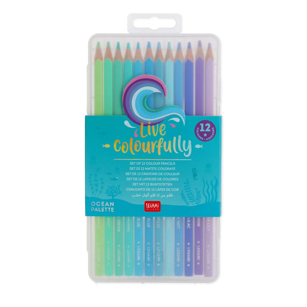 Legami Live Colourfully Colouring Pencils Set of 12