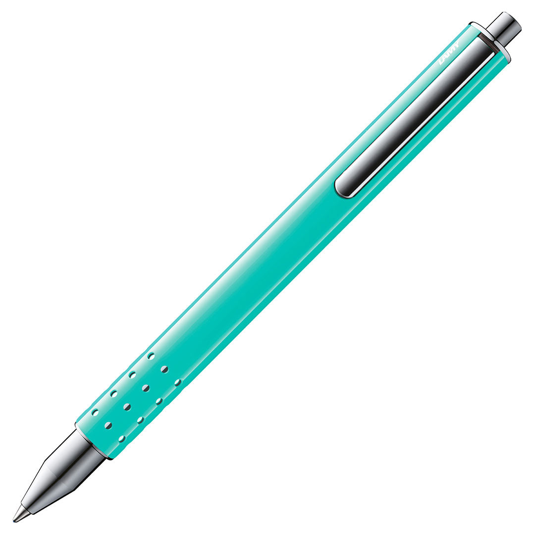 LAMY swift Rollerball Pen Gift Set with Leather Case Lagoon Special Edition