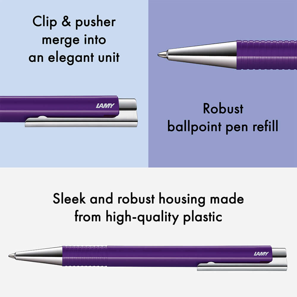 Lamy Logo M+ Ballpoint Pen Aubergine