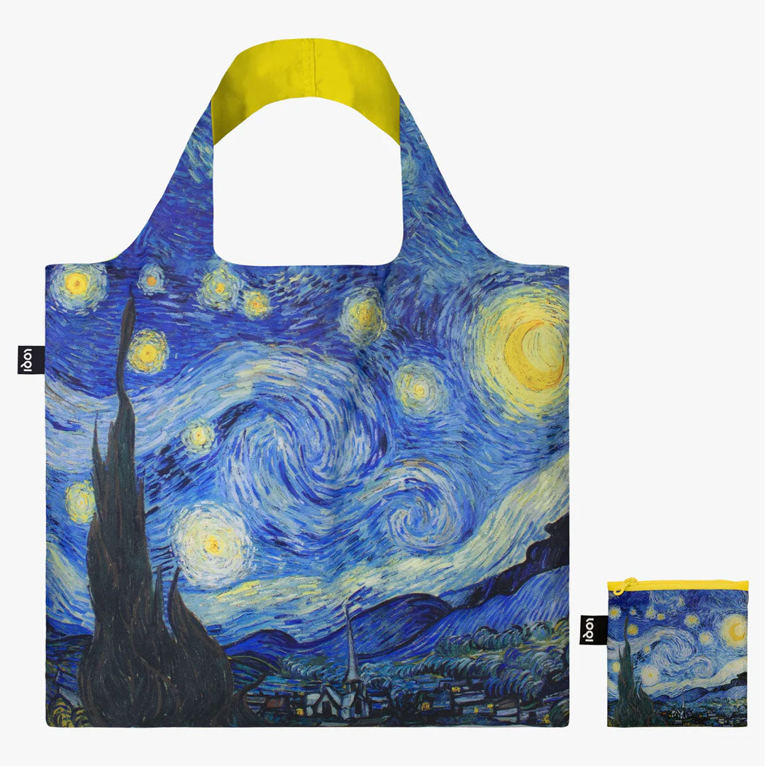 LOQI VINCENT VAN GOGH The Starry Night Recycled Tote Bag
