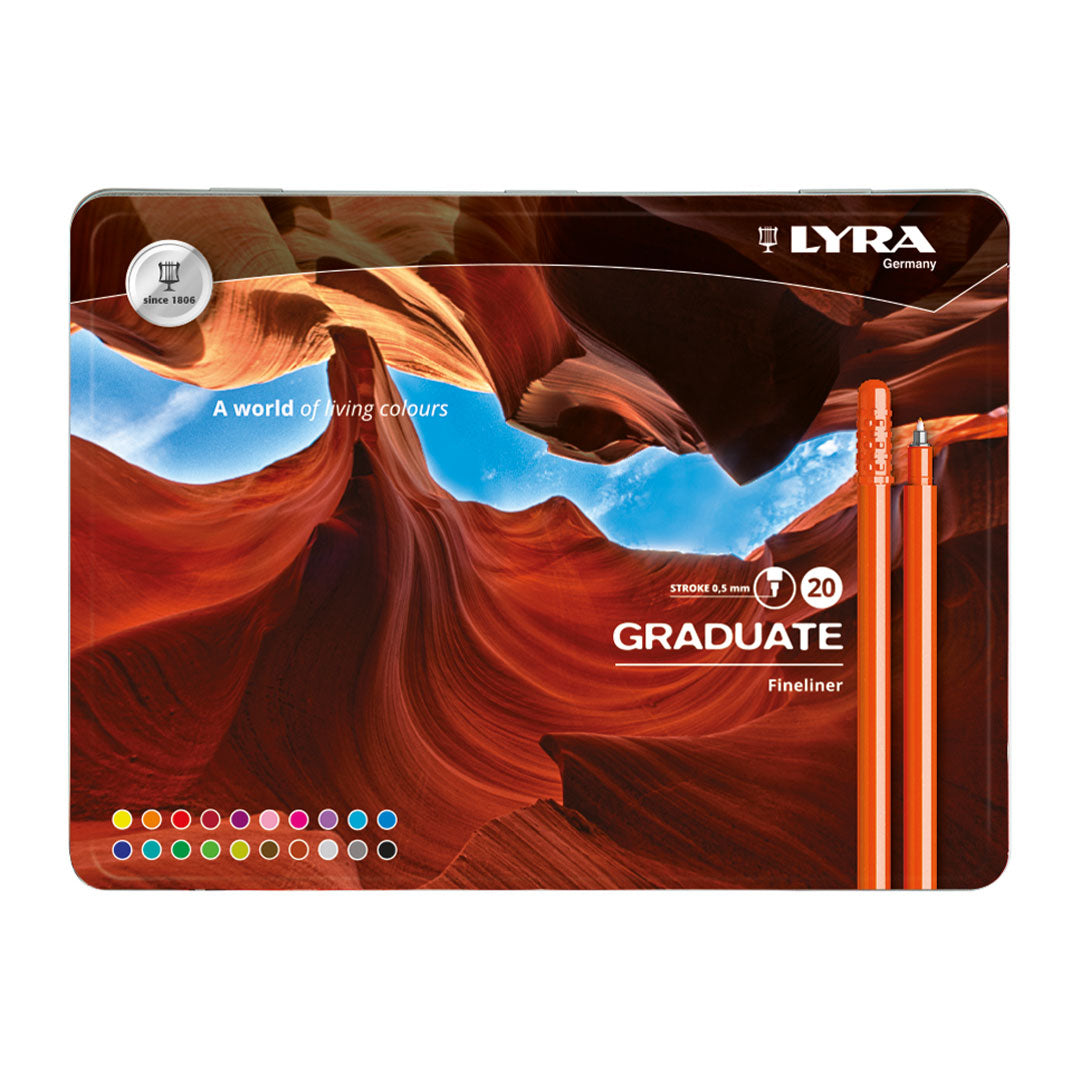 LYRA Graduate Fineliner 20 Tin