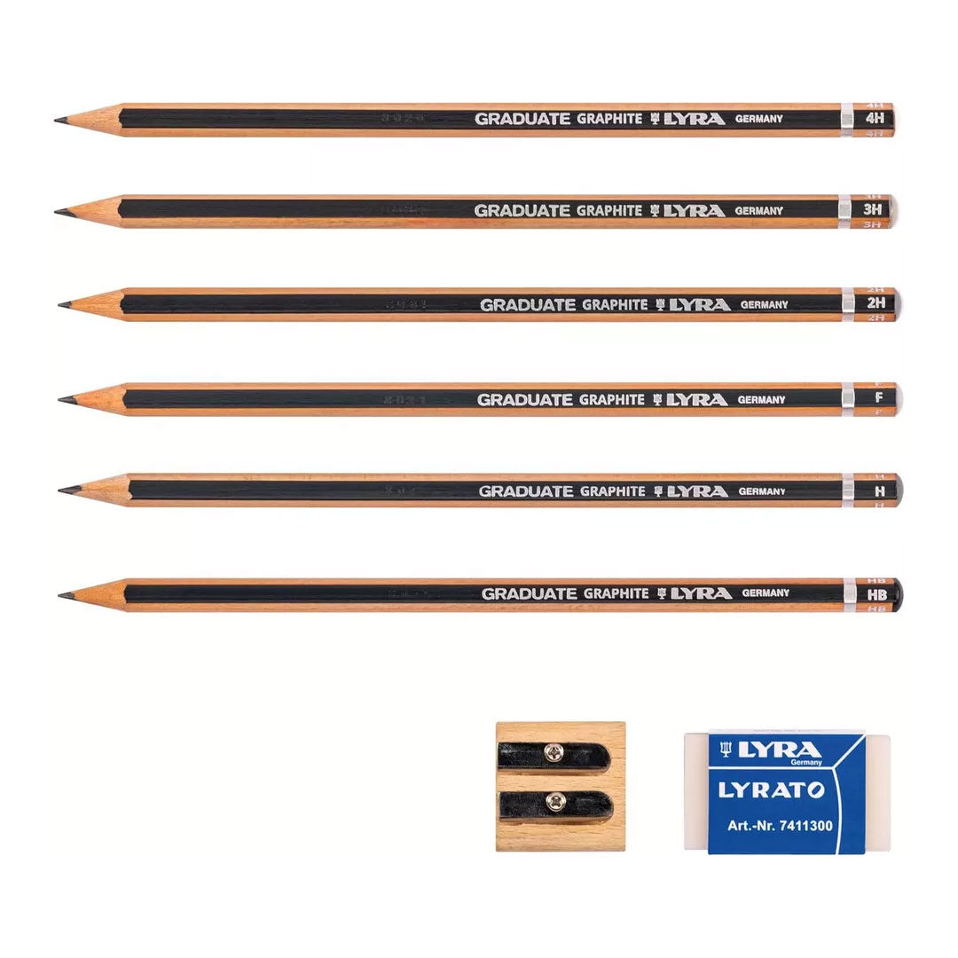 Lyra Graduate Manga Graphite Pencil Set of 6
