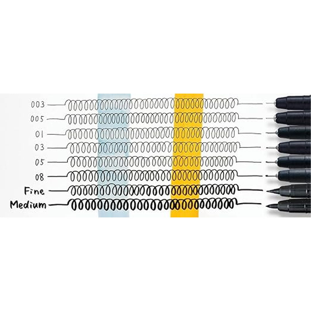 Lyra Graduate Manga Black and Sepia Pen Set of 5