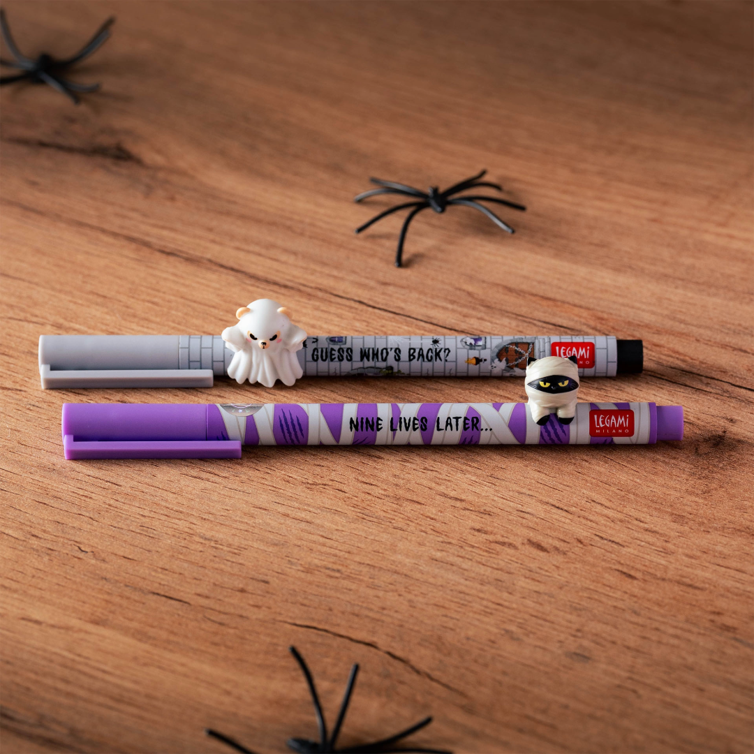 Legami Shake Your Bones - Spooky Party 2026 Limited Edition Gel Pen Set of 2