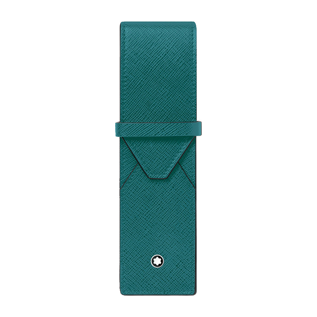 Montblanc Sartorial 2-Pen Pouch Fern Blue