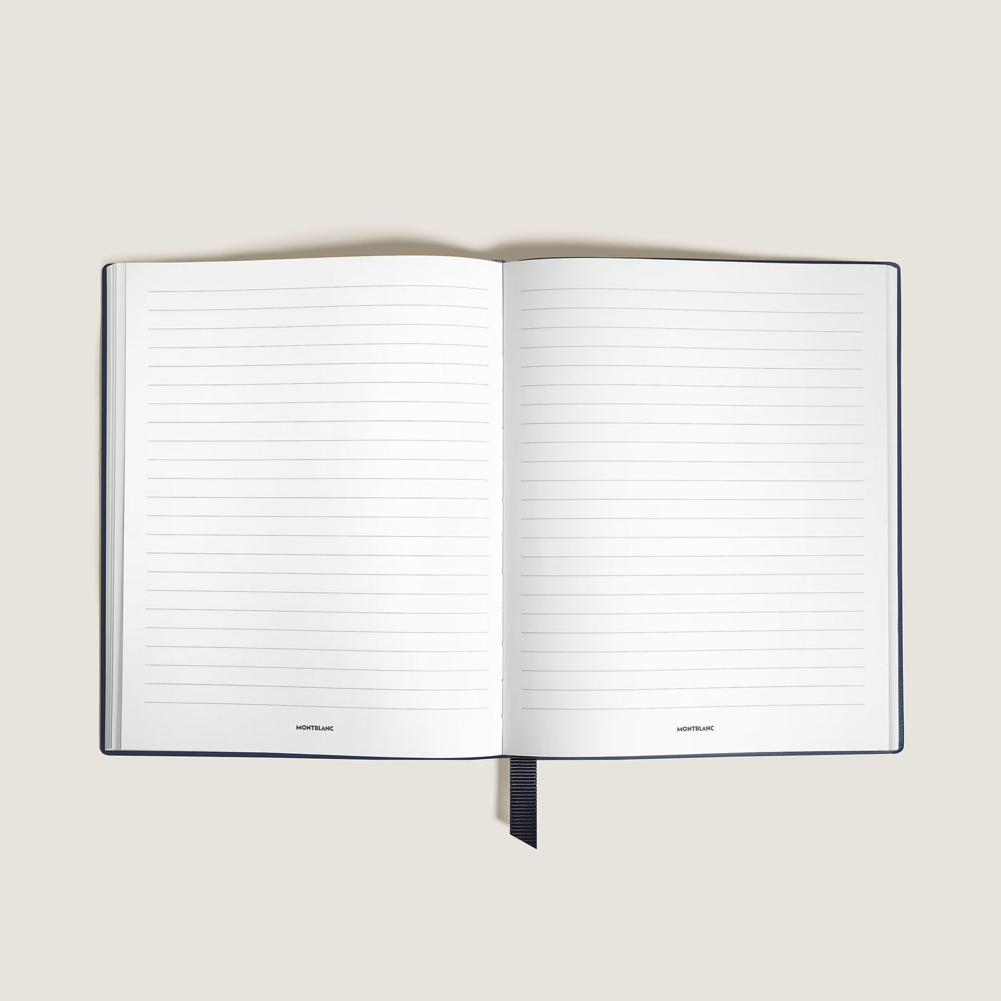 Montblanc Small Notebook Ink Blue Leather Lined