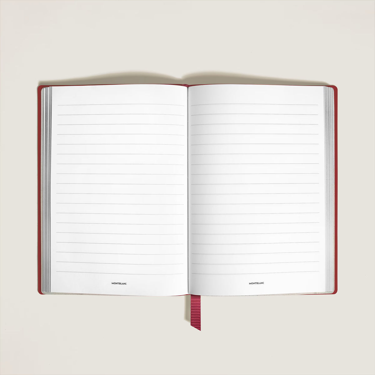 Montblanc Medium Notebook Brick Red Leather Lined