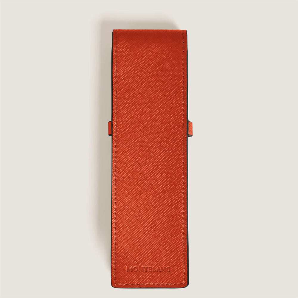 Montblanc Sartorial 2 Pen Pouch Tangerine