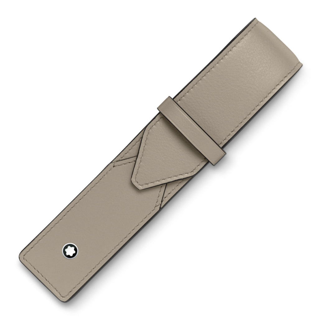 Montblanc Meisterstuck Selection Soft 1-pen Pouch Dusty Grey by Montblanc at Cult Pens