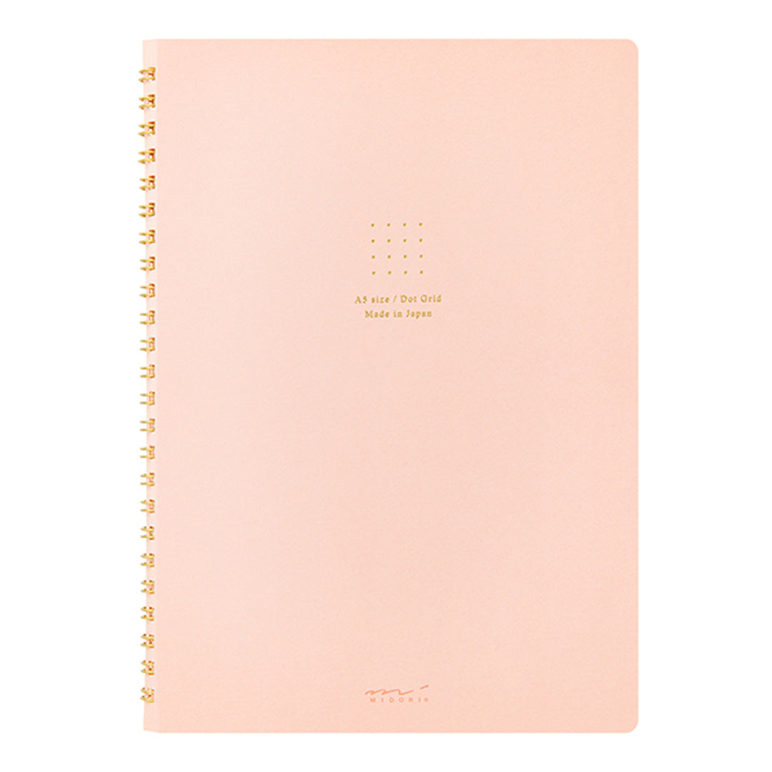 Midori Ring Notebook A5 Color Dot Grid