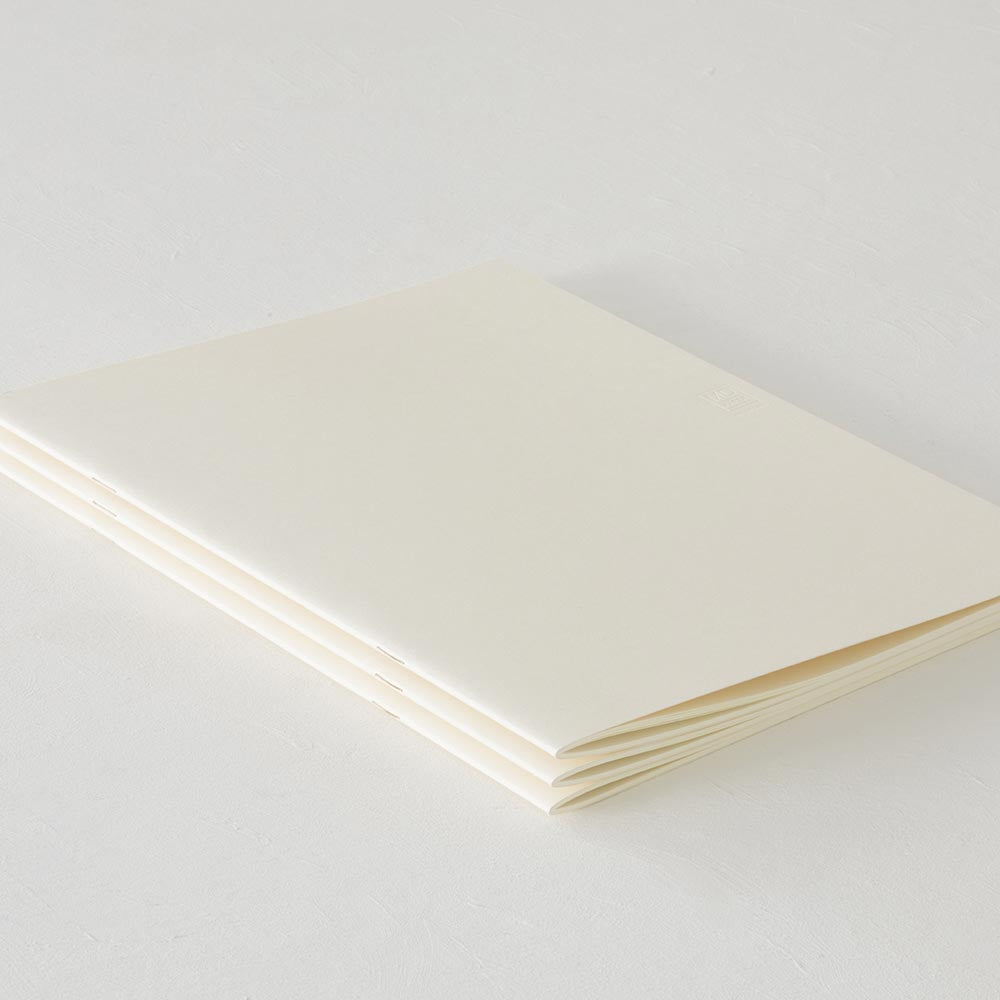 Midori MD Notebook Light A7 Plain Pages Pack of 3