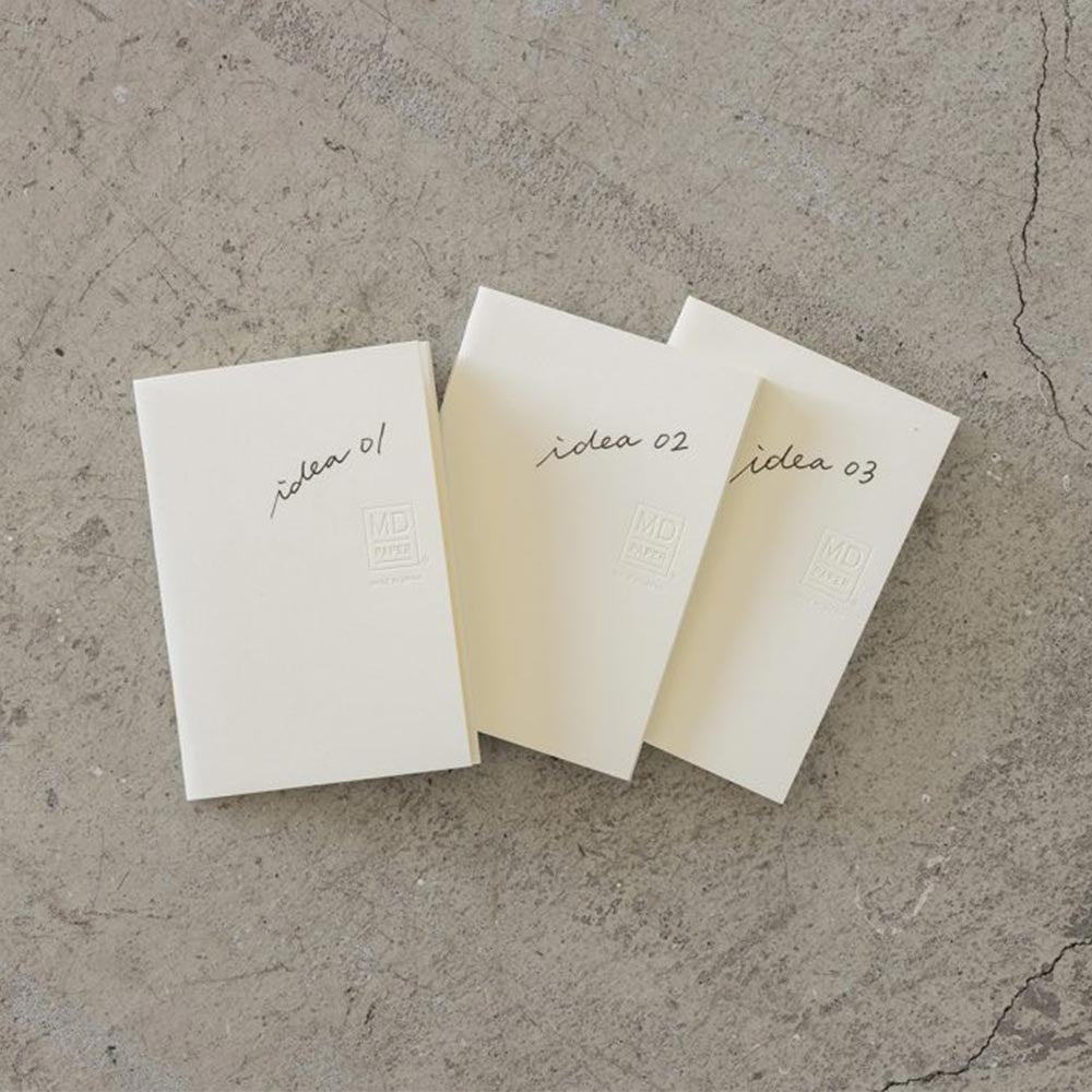 Midori MD Notebook Light A7 Plain Pages Pack of 3
