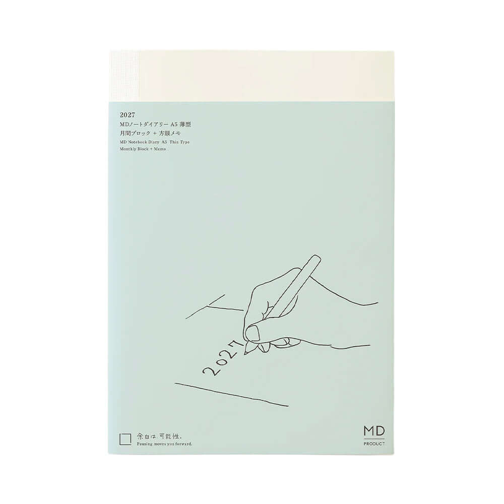 Midori Notebook Diary 2027 A5 Thin