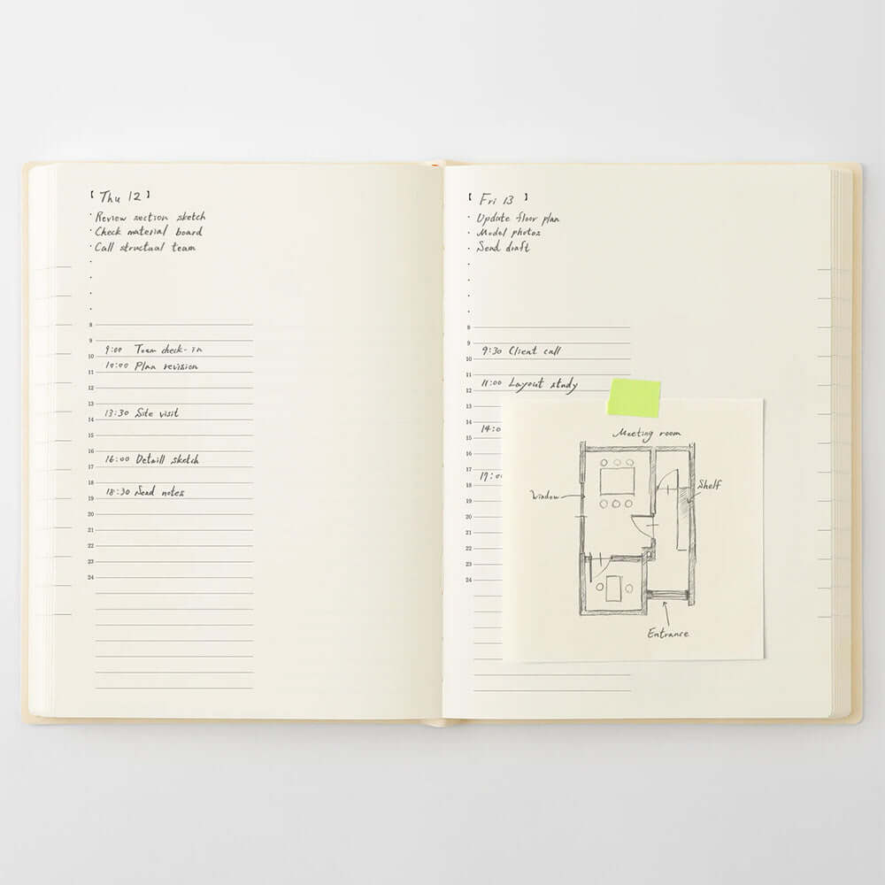 Midori Notebook Daily Diary 2027 A5