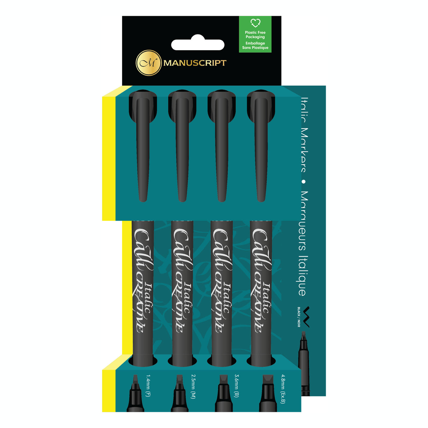 Manuscript Callicreative Italic Markers Set of 4