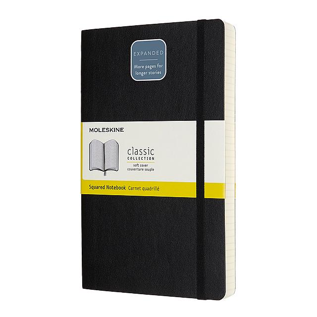Moleskine Classic Collection Expanded Softcover Large Notebook Black