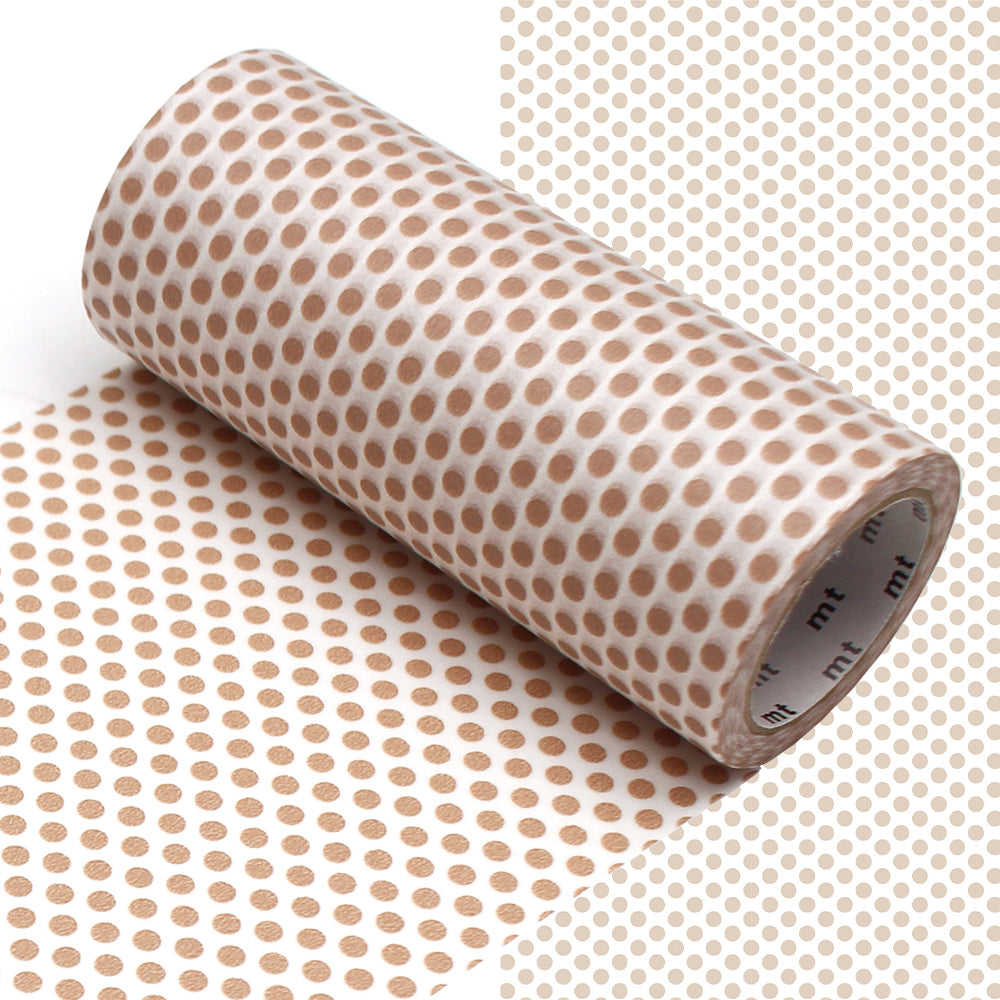 mt Washi Masking Tape - 100mm x 7m - Dot Milk Tea