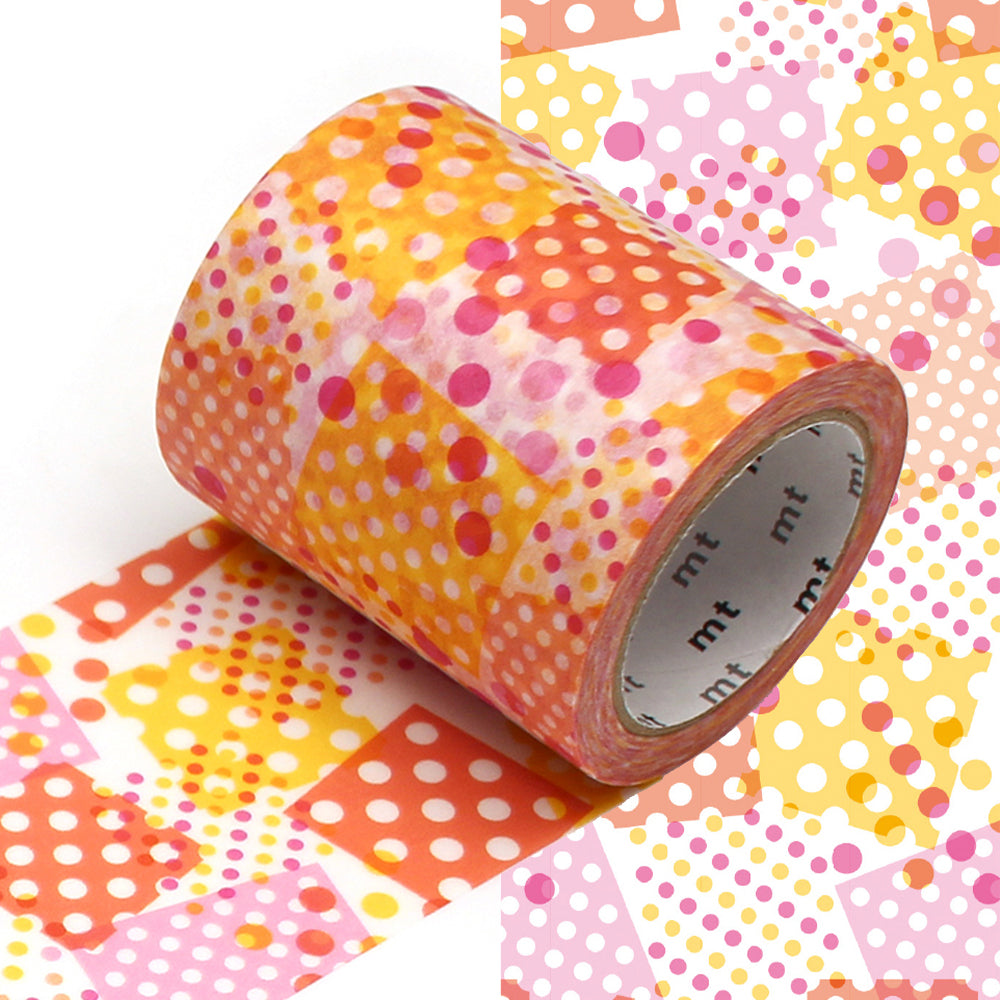 mt Washi Masking Tape - 50mm x 7m - Negapoji Dot Pink