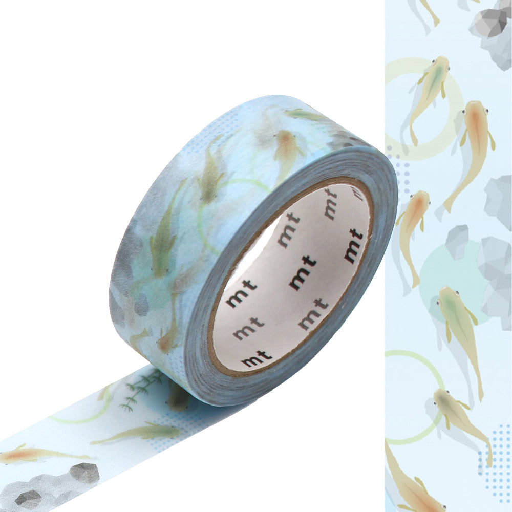 mt Washi Masking Tape - 15mm x 7m - Killifish