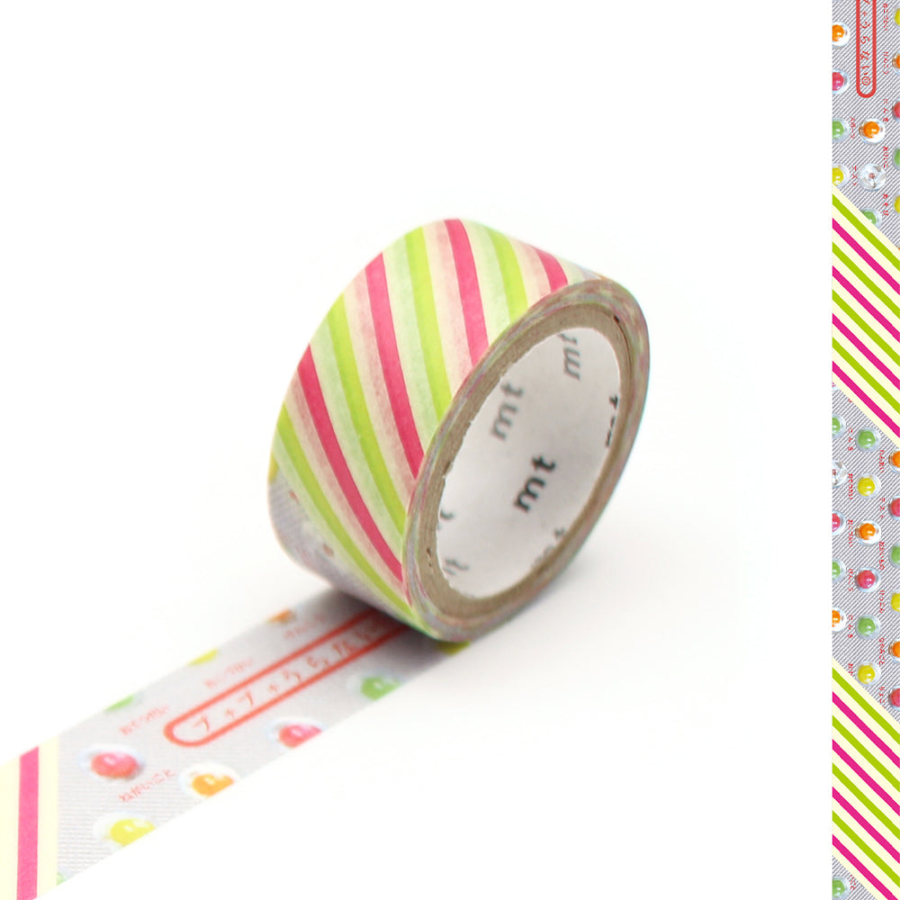 mt Washi Masking Tape - Fortune-Telling Choco Stripe