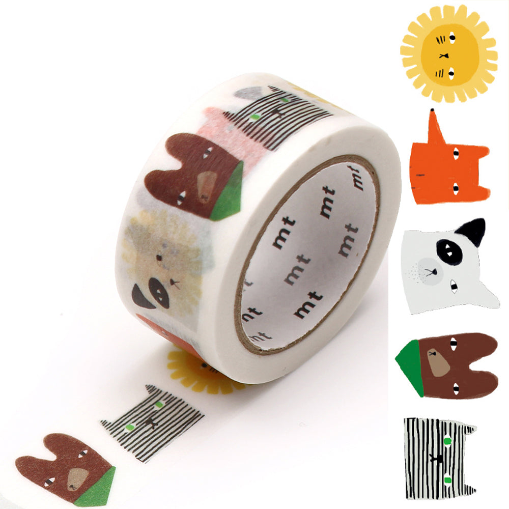 mt Washi Masking Tape - 20mm x 7m - Creatures