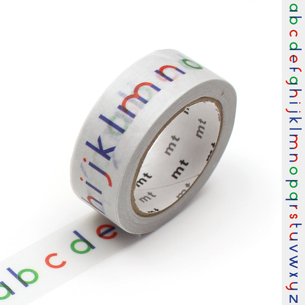 mt Washi Masking Tape - 15mm x 7m - Papier Tigre L’Alphabet