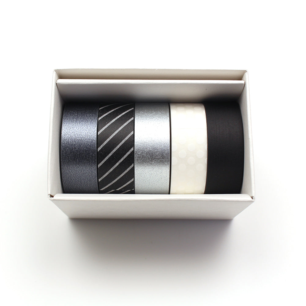 mt Washi Masking Tape - 15mm x 7m - Giftbox Monotone 3