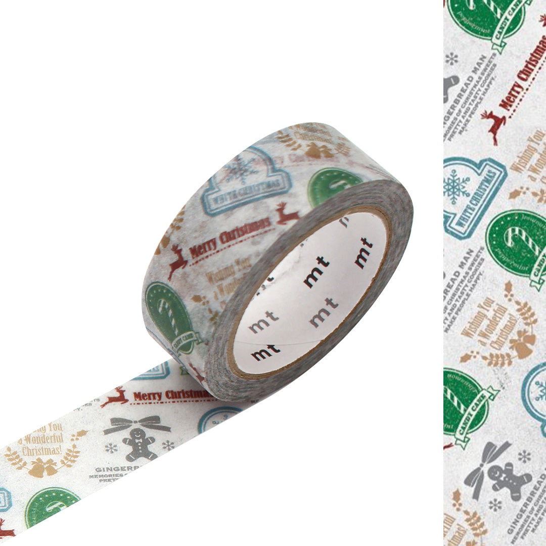 mt Washi Masking Tape - 15mm x 7m - 2023 Christmas - Christmas Sticker