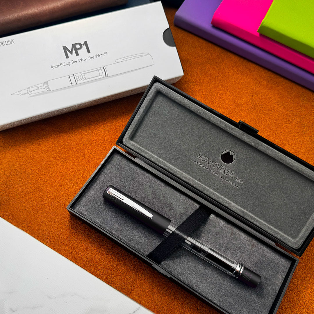 Monteverde MP1 Piston Filling Fountain Pen Black Noir