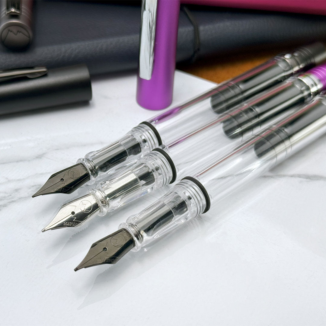 Monteverde MP1 Piston Filling Fountain Pen Purple Frost