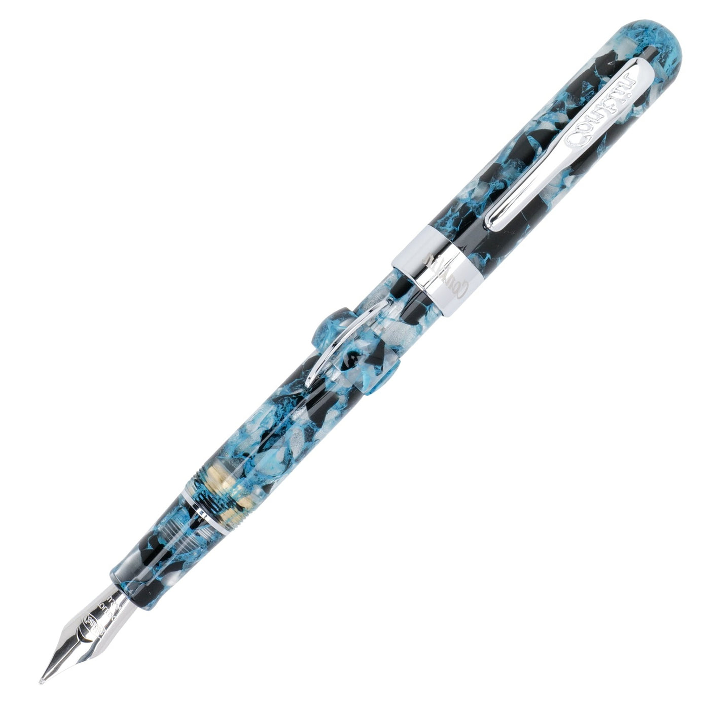 Conklin Mark Twain Crescent Filler Fountain Pen Blue Array