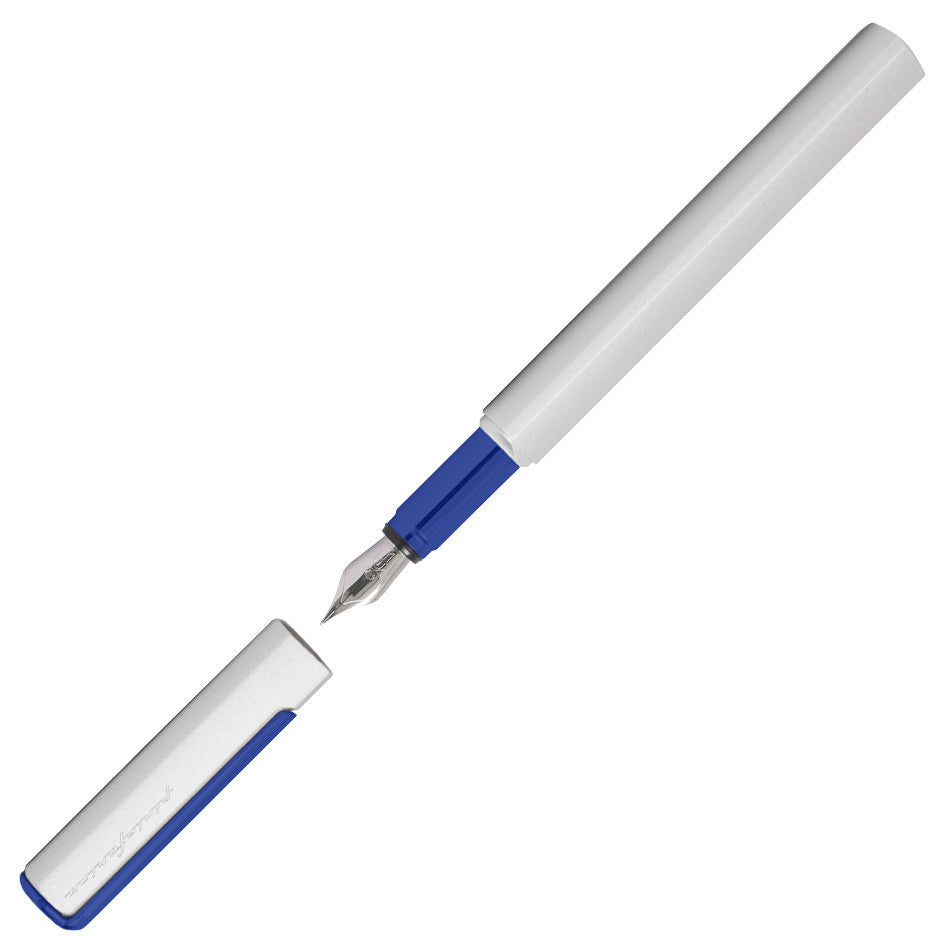 Pininfarina Segno PF One Fountain Pen Blue/Silver by Napkin|Pininfarina at Cult Pens