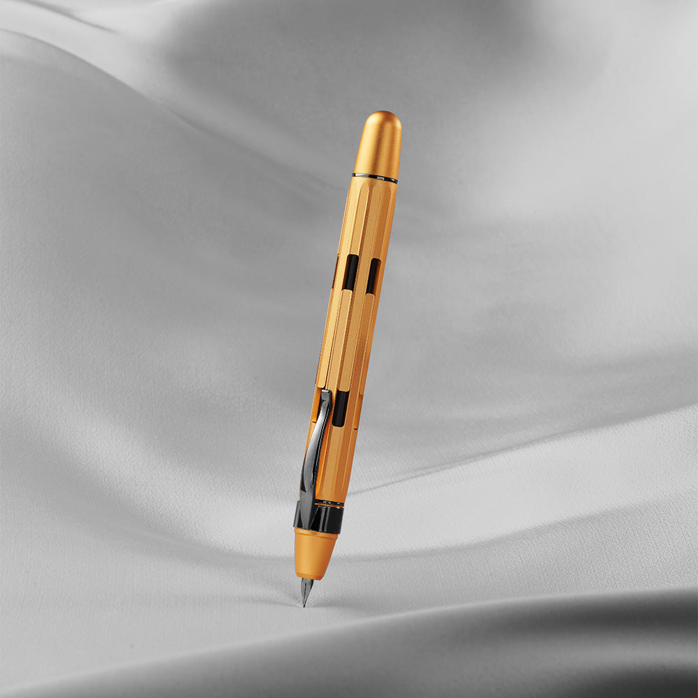 Nahvalur Eclipse Retractable Fountain Pen Electrum