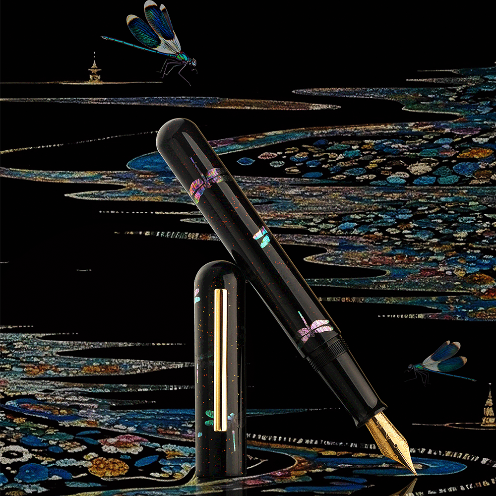 IKKAKU by Nahvalur Dragonfly Fountain Pen 14K Nib
