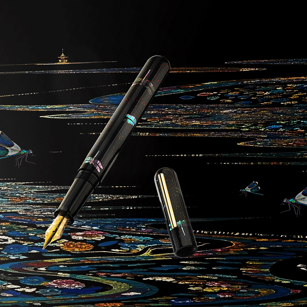 IKKAKU by Nahvalur Dragonfly Fountain Pen 14K Nib