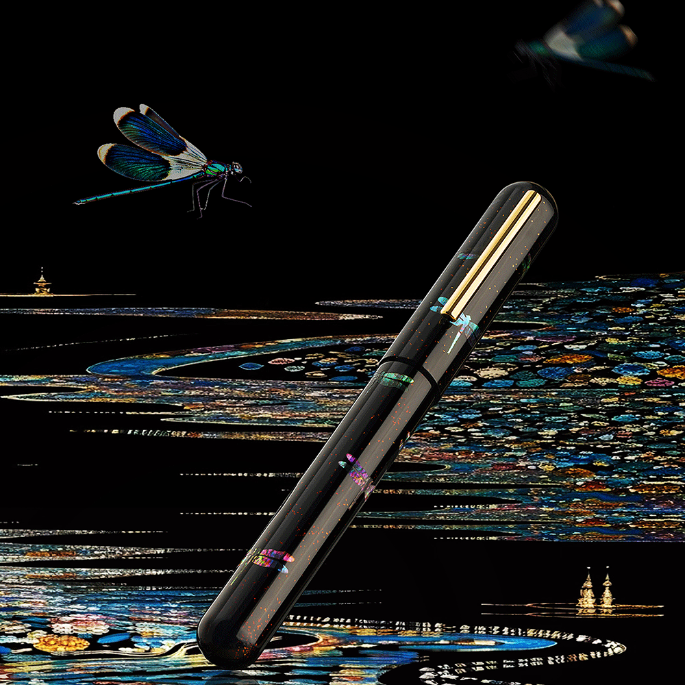 IKKAKU by Nahvalur Dragonfly Fountain Pen 14K Nib