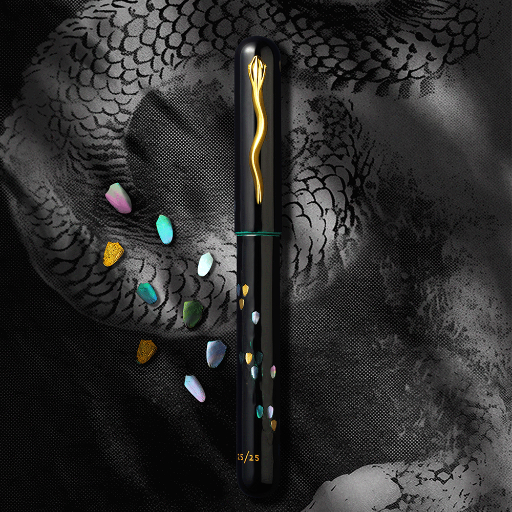 IKKAKU by Nahvalur Year of the Snake Fountain Pen 14K Nib