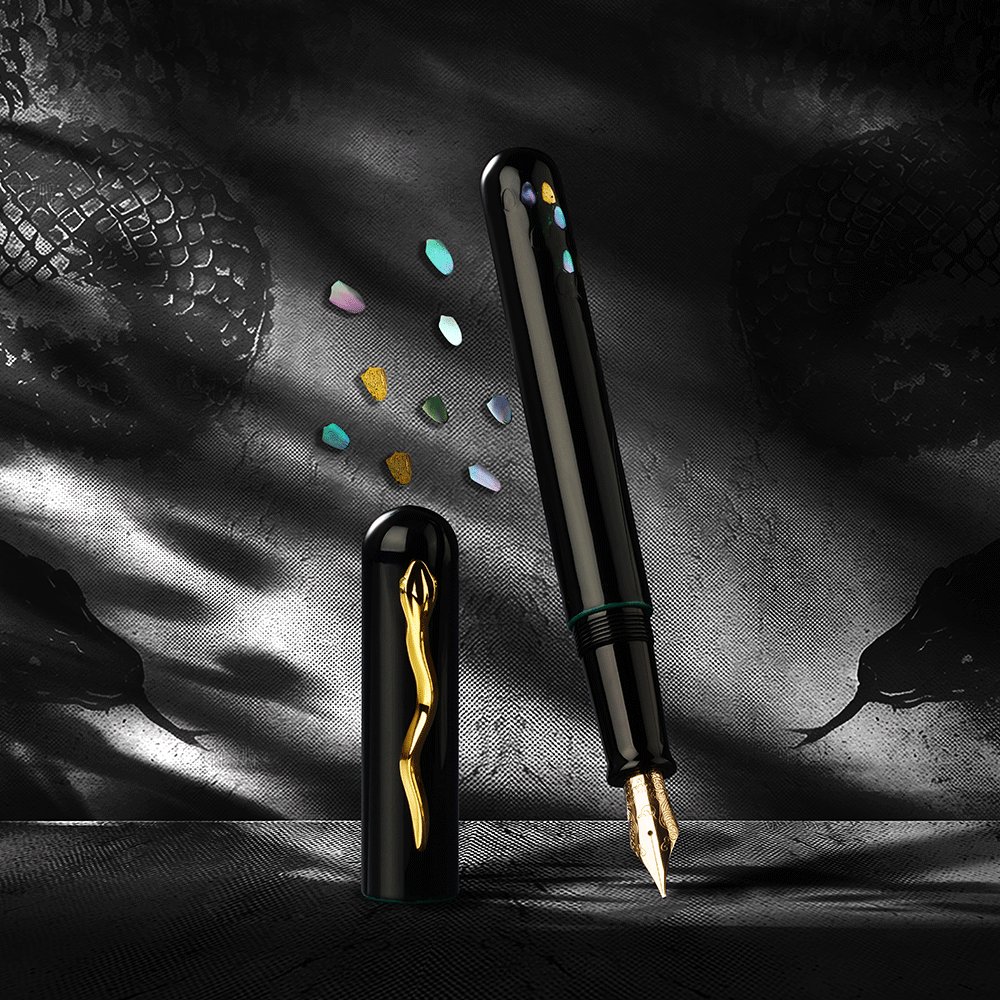 IKKAKU by Nahvalur Year of the Snake Fountain Pen 14K Nib