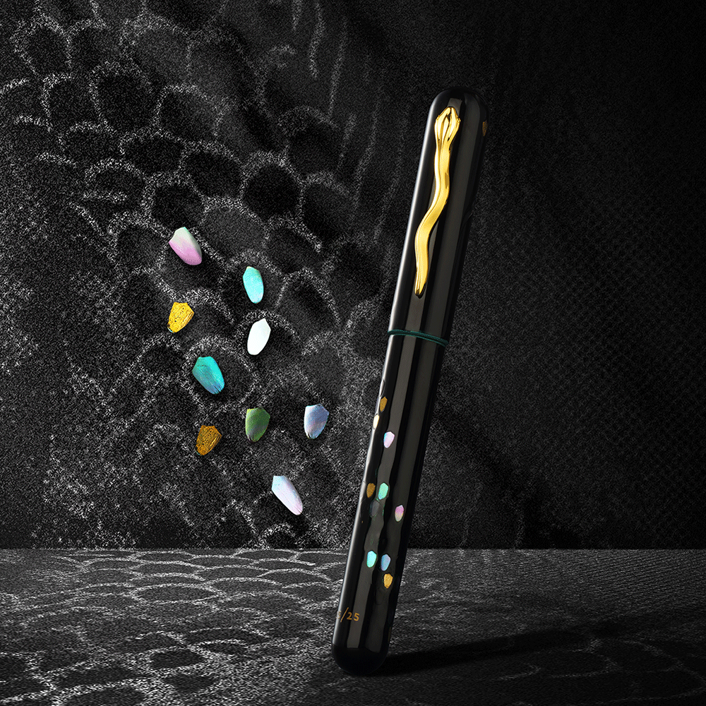 IKKAKU by Nahvalur Year of the Snake Fountain Pen 14K Nib