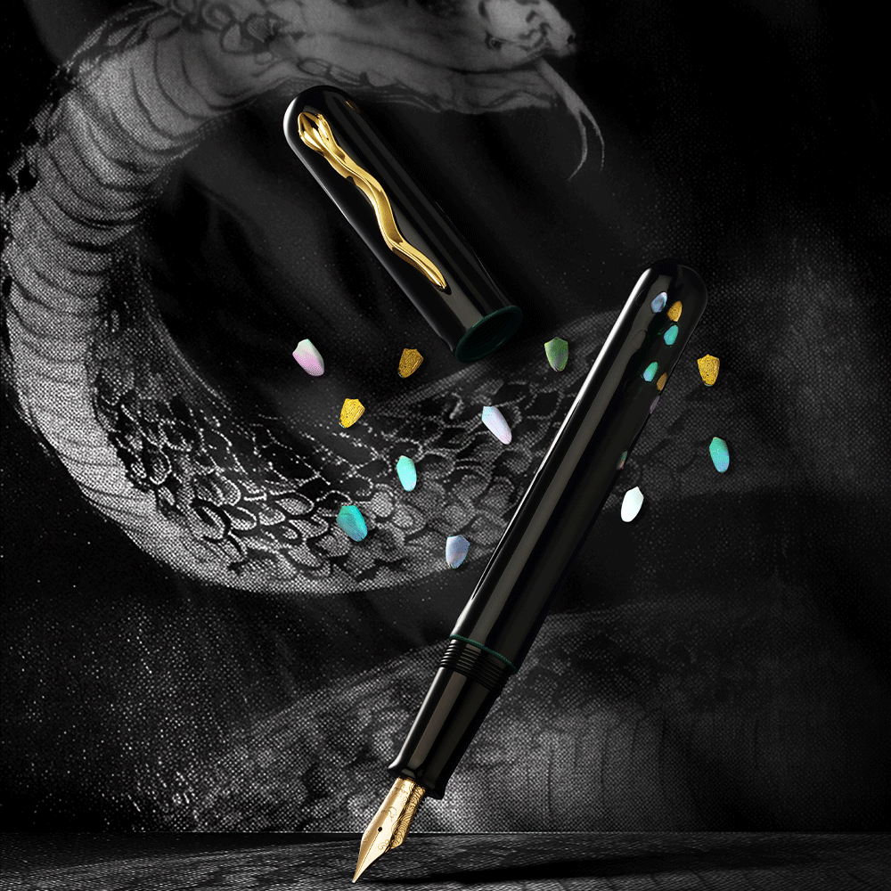 IKKAKU by Nahvalur Year of the Snake Fountain Pen 14K Nib