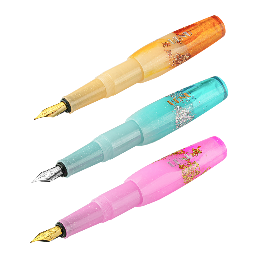 Benu Pixie Pocket Fountain Pen Enchanted Pastels Set of 3