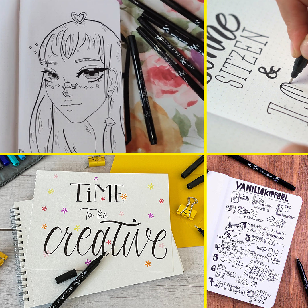 ONLINE Black Lettering Set of 5