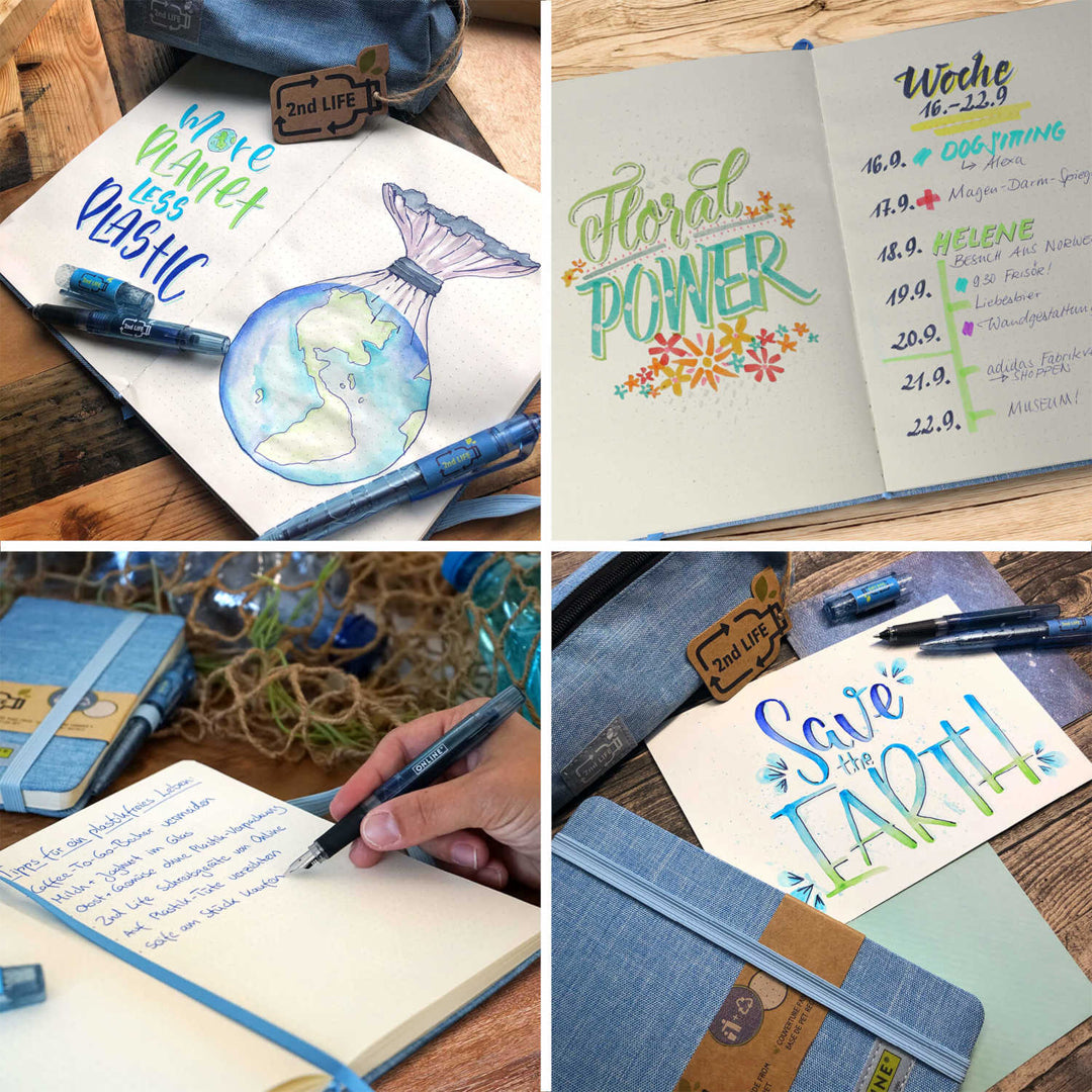 ONLINE 2nd Life Notebook A5 Blue Dotted