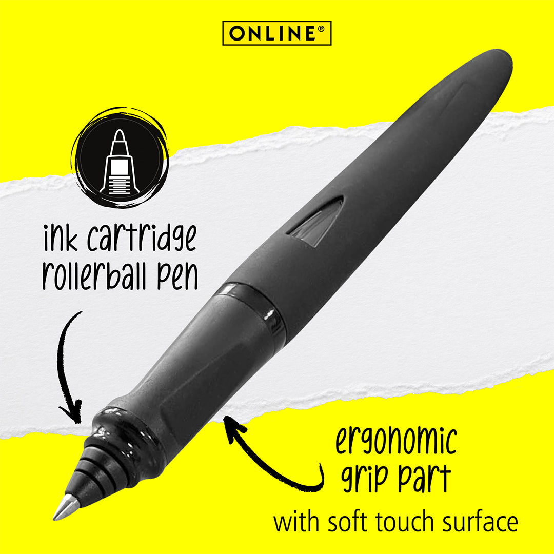ONLINE Switch Expert Rollerball Pen with Stylus Tip Black