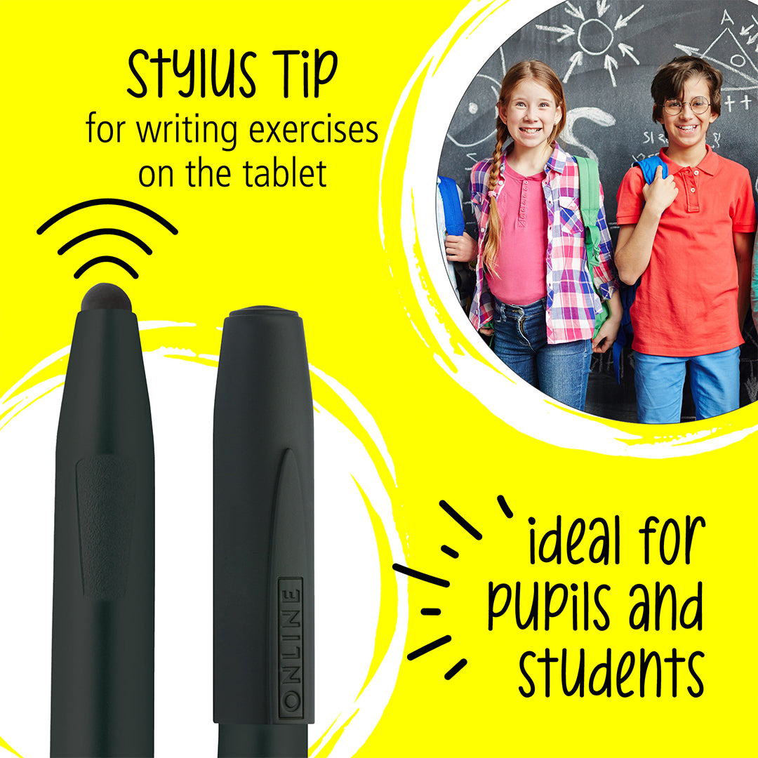 ONLINE Switch Expert Rollerball Pen with Stylus Tip Black