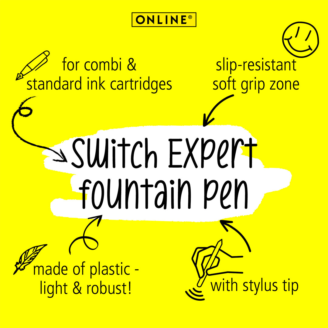 ONLINE Switch Expert Fountain Pen with Stylus Tip Black