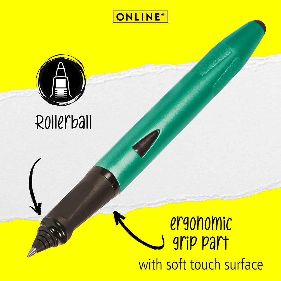 ONLINE Switch Plus Rollerball Pen with Stylus Tip Green
