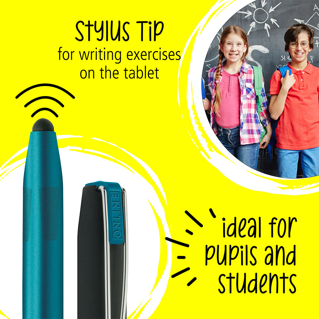 ONLINE Switch Plus Rollerball Pen with Stylus Tip Petrol